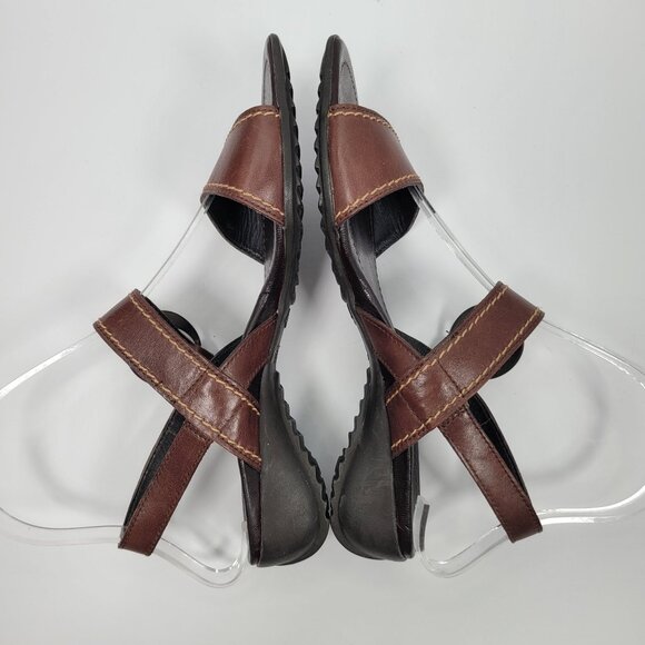 Paul Green Women's Brown Leather Strap Sandals  US Size 3.5 - Picture 6 of 8